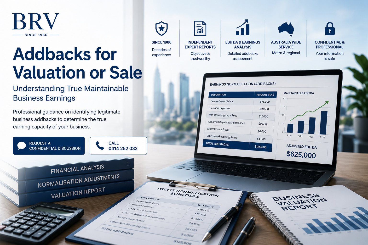 Add backs for a sale of a business